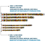 Marvel Comics Logo Full Color Seatbelt Buckle Collar - 5-Classic Luke Cage Comic Scene Blocks