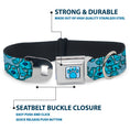 Load image into Gallery viewer, Blue's Clues Paw Full Color Blues Seatbelt Buckle Collar - Blue's Clues Blue Poses Scattered Blues
