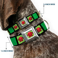 Load image into Gallery viewer, Blue's Clues Steve's Thinking Chair Full Color Green/Black/Red Seatbelt Buckle Collar - Blue's Clues Steve's Stripe and Thinking Chair Black/Greens/Red
