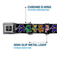 Load image into Gallery viewer, Grateful Dead Bear Seatbelt Buckle Collar - Dancing Bears Black/Multi Color

