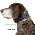 Load image into Gallery viewer, Grateful Dead Bear Seatbelt Buckle Collar - Dancing Bears Tan/Black
