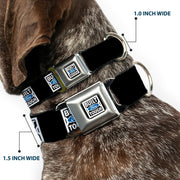 BUILT FORD TOUGH Logo2 Full Color Black White Blue Seatbelt Buckle Collar - BUILT FORD TOUGH Logo2 Black/White/Blue