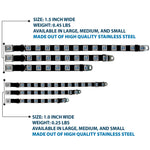 BUILT FORD TOUGH Logo2 Full Color Black White Blue Seatbelt Buckle Collar - BUILT FORD TOUGH Logo2 Black/White/Blue