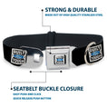 Load image into Gallery viewer, BUILT FORD TOUGH Logo2 Full Color Black White Blue Seatbelt Buckle Collar - BUILT FORD TOUGH Logo2 Black/White/Blue
