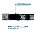Load image into Gallery viewer, BUILT FORD TOUGH Logo2 Full Color Black White Blue Seatbelt Buckle Collar - BUILT FORD TOUGH Logo2 Black/White/Blue
