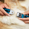 Load image into Gallery viewer, Batman Black Silver Seatbelt Buckle Collar - Bat Signal-3 Blue/Black/Blue

