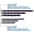 Load image into Gallery viewer, Batman Black Silver Seatbelt Buckle Collar - Batman Signal Black/Purple Plaid
