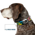 Load image into Gallery viewer, Batman Black/Silver Seatbelt Buckle Collar - BATGIRL-IS SHE HERO OR VILLAIN? w/Batgirl in Action
