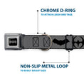Load image into Gallery viewer, Batman Black/Silver Seatbelt Buckle Collar - Bat Logo Transitions Gray/Black
