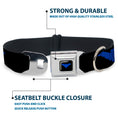 Load image into Gallery viewer, Nightwing Logo Full Color Black Blue Seatbelt Buckle Collar - Nightwing Logo Black/Blue
