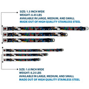 Batman Full Color Black Yellow Seatbelt Buckle Collar - Batman & Joker Comic Strip