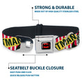 Load image into Gallery viewer, Batman Full Color Black Yellow Seatbelt Buckle Collar - Batman Caped Crusader
