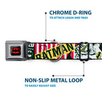 Batman Full Color Black Yellow Seatbelt Buckle Collar - Batman Caped Crusader