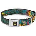 Load image into Gallery viewer, Batman Full Color Black Yellow Seatbelt Buckle Collar - Batman Dark Knight
