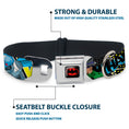 Load image into Gallery viewer, Batman Full Color Black Yellow Seatbelt Buckle Collar - Batman & Villains1
