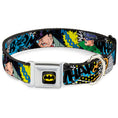 Load image into Gallery viewer, Batman Full Color Black Yellow Seatbelt Buckle Collar - Batman & Villains1
