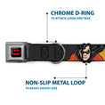Load image into Gallery viewer, Batman Full Color Black Yellow Seatbelt Buckle Collar - ROBIN Red/Black Poses Gray
