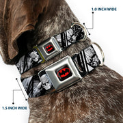 Batman Black/Yellow Seatbelt Buckle Collar - Batman Hush Pose Sketches Black/White