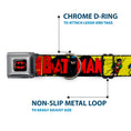 Load image into Gallery viewer, Classic BATMAN Comic Logo Full Color Yellow/Black/Red Seatbelt Buckle Collar - Classic BATMAN Issue #1 Robin & Batman Cover Pose Yellow/Red
