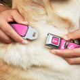Load image into Gallery viewer, BARBIE Script Signature Full Color Pink/White Seatbelt Buckle Collar - BARBIE Script Signature Logo Pink/White

