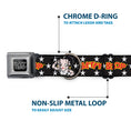 Load image into Gallery viewer, BETTY BOOP Text Heart Logo Full Color Black/White Seatbelt Buckle Collar - BETTY BOOP Salute Pose and Text Stars Black/White/Yellow/Red
