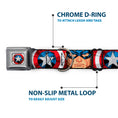 Load image into Gallery viewer, Captain America Shield2 CLOSE-UP Full Color Seatbelt Buckle Collar - Captain America Face Turns/Shield CLOSE-UP

