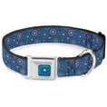 Load image into Gallery viewer, Captain America Fireworks Icon Full Color Blue/Red/White Seatbelt Buckle Collar - Captain America Fireworks Icons Blue/Red/White
