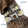 Load image into Gallery viewer, DR. STONE Title Logo Full Color Black/Orange Seatbelt Buckle Collar - Dr. Stone Chibi Senku and Gen Faces Stars Yellows
