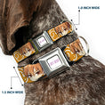 Load image into Gallery viewer, FRUITS BASKET Title Logo Full Color White/Purple Seatbelt Buckle Collar - Fruits Basket Chibi Kyo Soma Face and Kimono Cat Icon Orange/White
