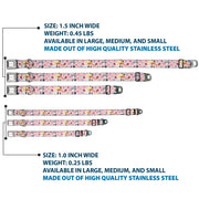 FRUITS BASKET Title Logo Full Color White/Purple Seatbelt Buckle Collar - Fruits Basket Kyo and Yuki Easter Themed Animage Poster Pose Pink