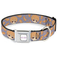 Load image into Gallery viewer, FRUITS BASKET Title Logo Full Color White/Purple Seatbelt Buckle Collar - Fruits Basket Chibi Kyo Soma and Cat Scattered Blue/Orange
