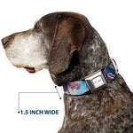 FRUITS BASKET Title Logo Full Color White/Purple Seatbelt Buckle Collar - Fruits Basket Yuki Tohru Kyo Final Season Group Pose Blues