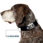 CHEVROLET SUPER SERVICE Logo Full Color Black/Blue/Yellow/White Seatbelt Buckle Collar - CHEVROLET SUPER SERVICE Logo Black/Blue/Yellow/White