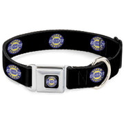 CHEVROLET SUPER SERVICE Logo Full Color Black/Blue/Yellow/White Seatbelt Buckle Collar - CHEVROLET SUPER SERVICE Logo Black/Blue/Yellow/White