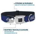 Load image into Gallery viewer, 1965 CHEVROLET Bowtie Full Color Black/White Seatbelt Buckle Collar - 1965 CHEVROLET Bowtie Blue/White
