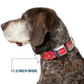 Load image into Gallery viewer, DRINK COCA-COLA Logo Full Color Red/White Seatbelt Buckle Collar - DRINK COCA-COLA Coke Patches Stacked Reds/Multi Color
