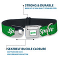 Load image into Gallery viewer, SPRITE Logo Full Color White/Green Seatbelt Buckle Collar - SPRITE Logo Green/White
