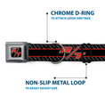 Load image into Gallery viewer, Dodge Challenger R/T Emblem Full Color Black/White/Red Seatbelt Buckle Collar - Dodge Challenger R/T Emblem/Carbon Fiber Stripe Grays/Black/Red
