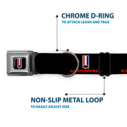 Camaro Badge Full Color Seatbelt Buckle Collar - CAMARO Badge Logo REPEAT