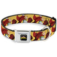 Load image into Gallery viewer, MY HERO ACADEMIA Title Logo Full Color Black Seatbelt Buckle Collar - My Hero Academia Mirio Togata Upper Cut Pose Yellow
