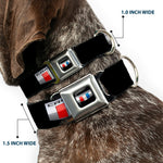 CAMARO Six Badge Full Color Black Silver Red White Blue Seatbelt Buckle Collar - CAMARO Six Badge Black/Silver/Red/White/Blue