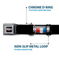 Load image into Gallery viewer, CAMARO Six Badge Full Color Black Silver Red White Blue Seatbelt Buckle Collar - CAMARO Six Badge Black/Silver/Red/White/Blue

