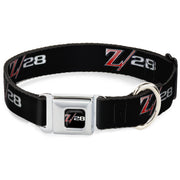 1969 Camaro Z/28 Emblem Black/Silvers/Red Seatbelt Buckle Collar - 1969 Camaro Z/28 Emblem Black/Silvers/Red