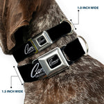 1969 CAMARO BY CHEVROLET Emblem Black/Silver Seatbelt Buckle Collar - 1969 CAMARO BY CHEVROLET Emblem Black/Silver