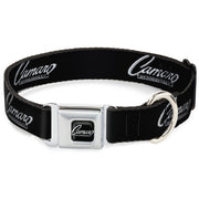 1969 CAMARO BY CHEVROLET Emblem Black/Silver Seatbelt Buckle Collar - 1969 CAMARO BY CHEVROLET Emblem Black/Silver