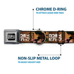 COWBOY BEBOP Title Logo Full Color Black/White Seatbelt Buckle Collar - COWBOY BEBOP Crew Group Pose and Title Logo Blocks