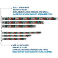 Load image into Gallery viewer, COWBOY BEBOP Title Logo Full Color Black/White Seatbelt Buckle Collar - COWBOY BEBOP Spike and Faye Brick Pose and Title Logo Blues/Reds
