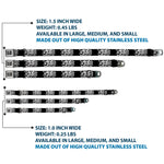 SHELBY Tiffany Split Full Color Black/White Seatbelt Buckle Collar - SHELBY 60 YEARS SINCE 1962 Checker Black/White