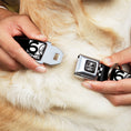 Load image into Gallery viewer, SHELBY Tiffany Split Full Color Black/White Seatbelt Buckle Collar - SHELBY 60 YEARS SINCE 1962 Checker Black/White
