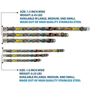 Dog & Cat Pose Full Color Seatbelt Buckle Collar - CATDOG Characters Running